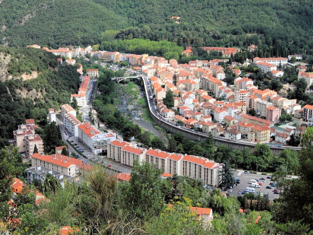 Appartement F3 Avec Garage Et Loggia, 4 Couchages, Proche Thermes Et Centre-Ville, Amelie-Les-Bains - Fr-1-703-147 Luaran gambar